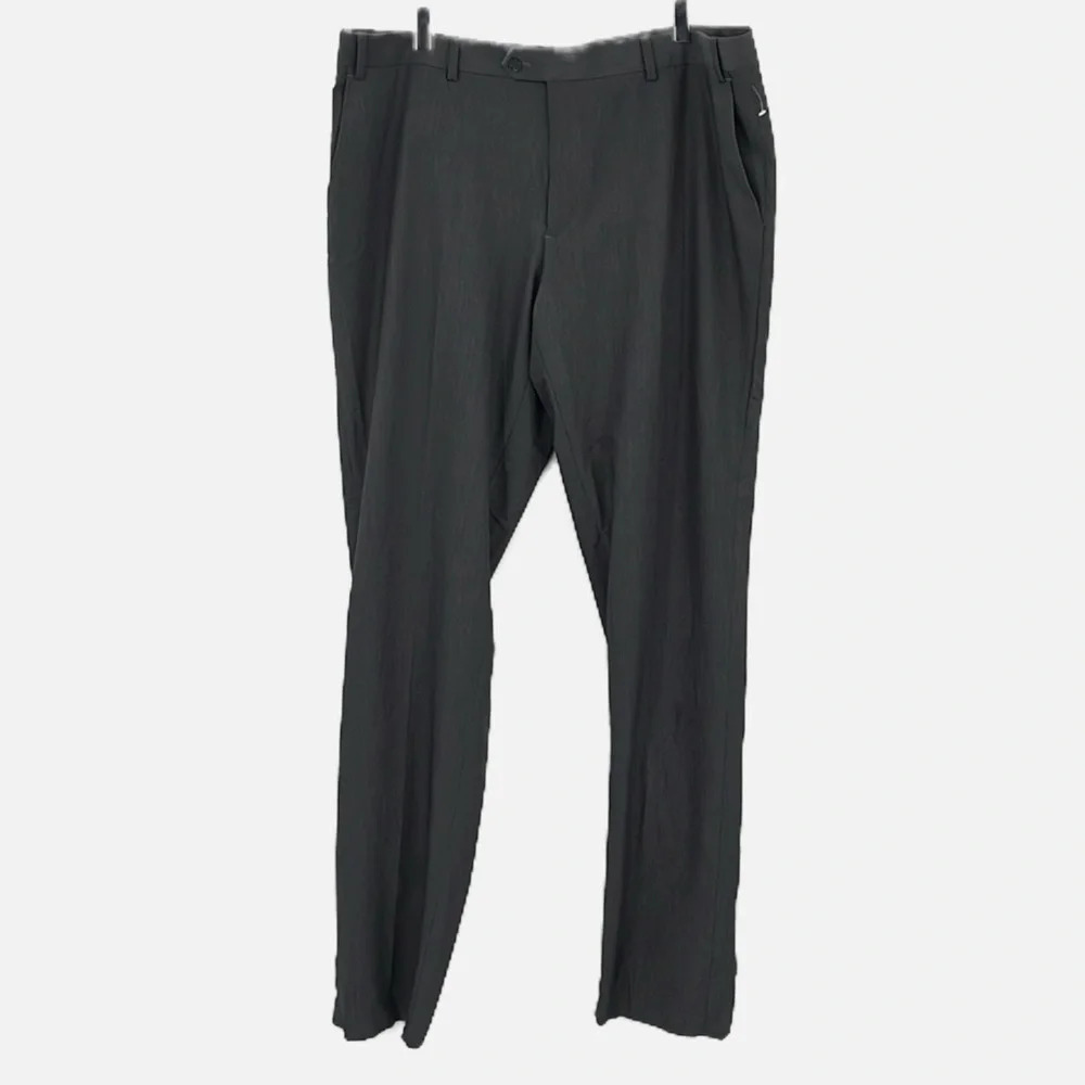 The Savile Row Strand Flat Front Unhemmed Suit Pants in Gray - NWOT - Size 42W